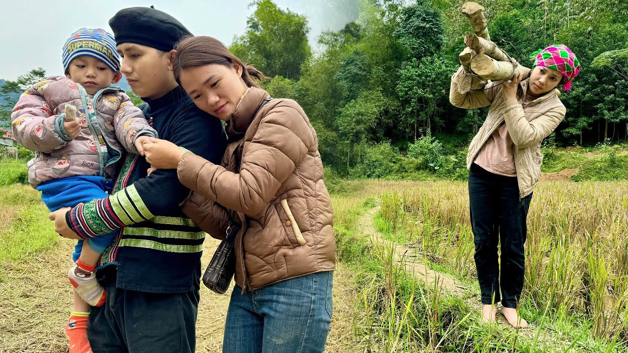 Sad mother: Huong was extremely heartbroken when witnessing Pao and his ex-wife together