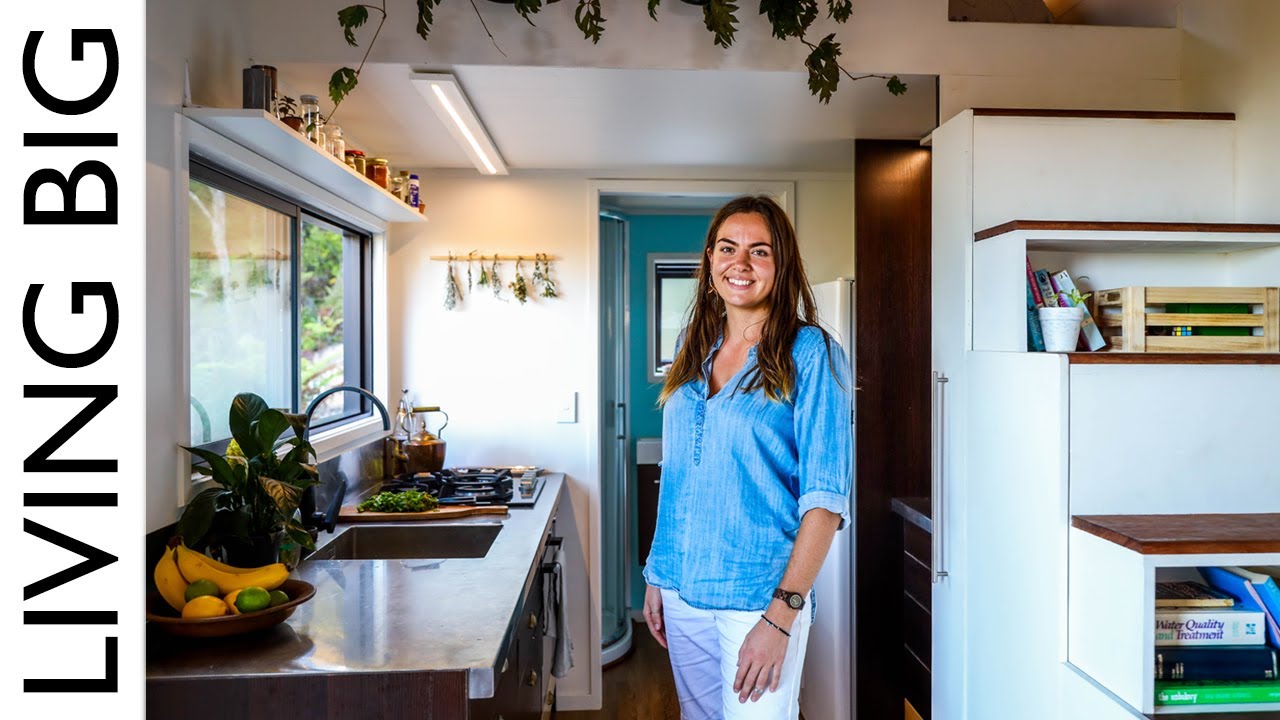 Young Woman's Beautiful Tiny House Gives Freedom From Rent / Mortgage