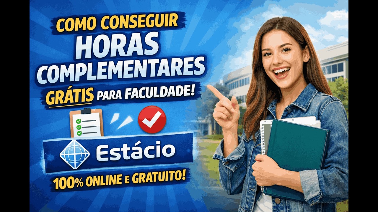 Horas complementares para faculdade gratuita pela Estácio 2026
