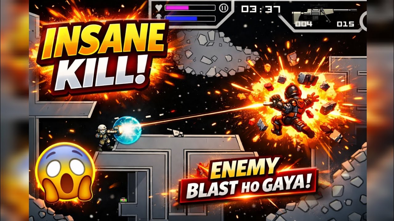 Insane Kill 😱 Clutch On All ⭐😱👌🏻#minimilitia #gaming 