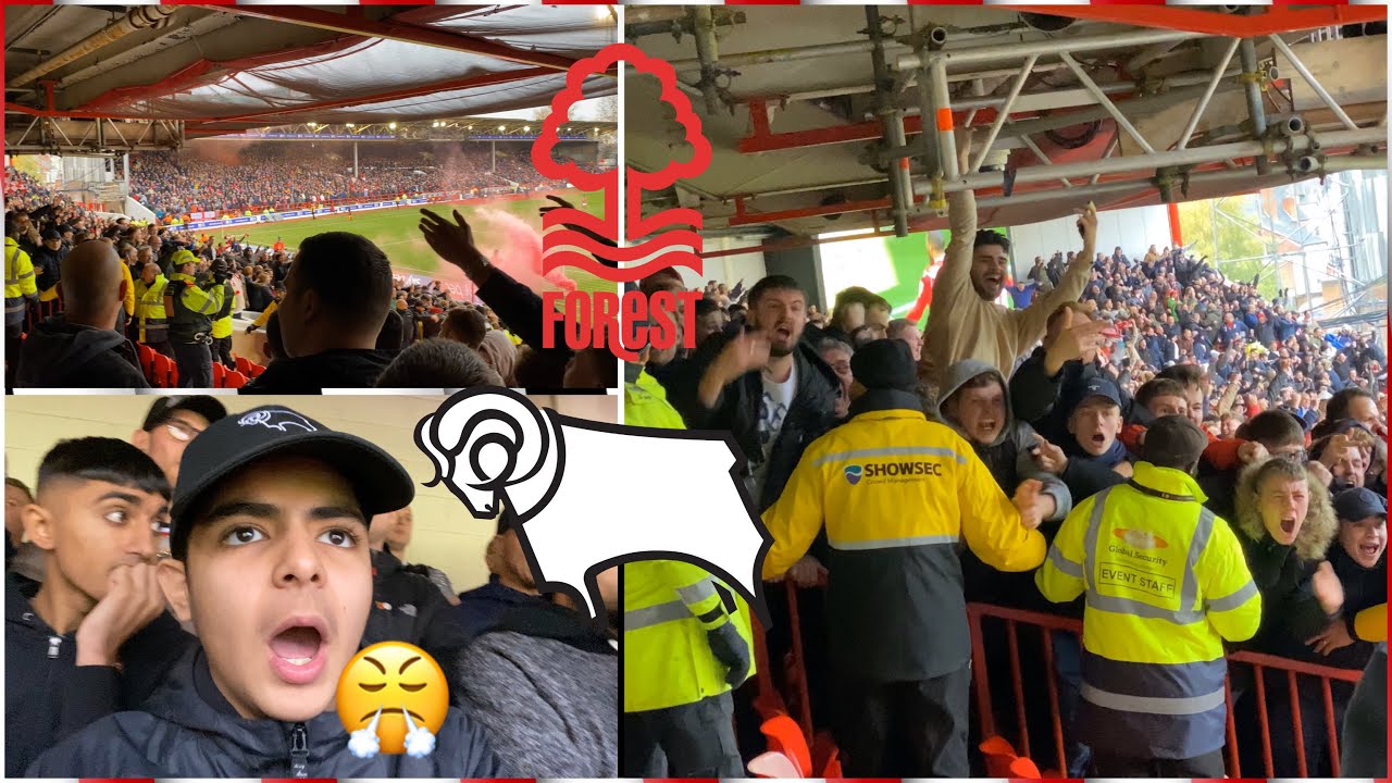 KICKS OFF WITH POLICE AT EAST MIDLANDS DERBY! | Forest vs Derby Vlog