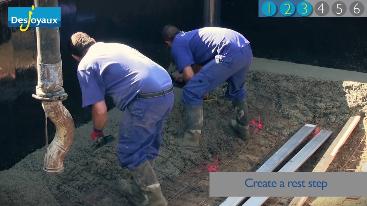 3. Swimming Pool Construction - Concreting of the structure - Desjoyaux Pools