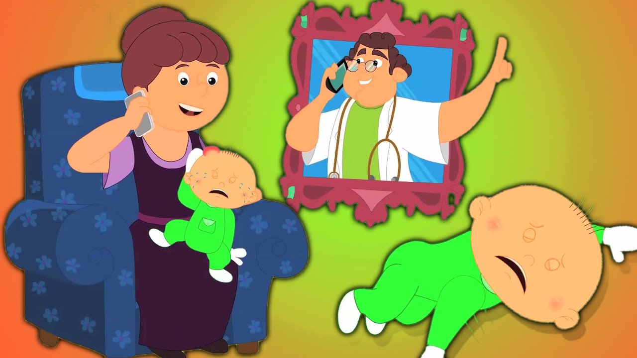 f&uuml;nf kleine Babys Reim | lernen Reime in Deutsch | Kinder Lieder Sammlung
