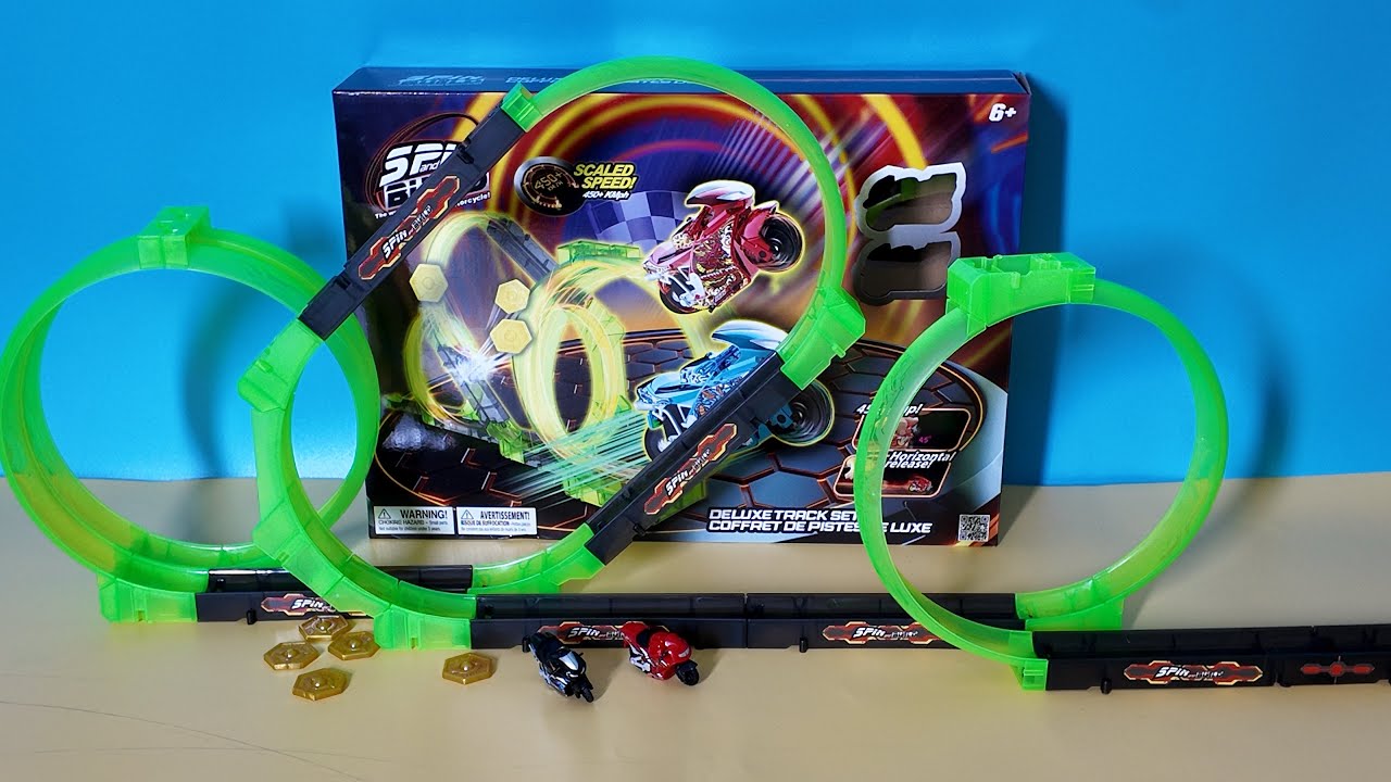 [🤖toy asmr🤖] Spin & Build Smallest Stunt Motorcycle 🏍️ ASMR Unboxing No Talking | Toys Review