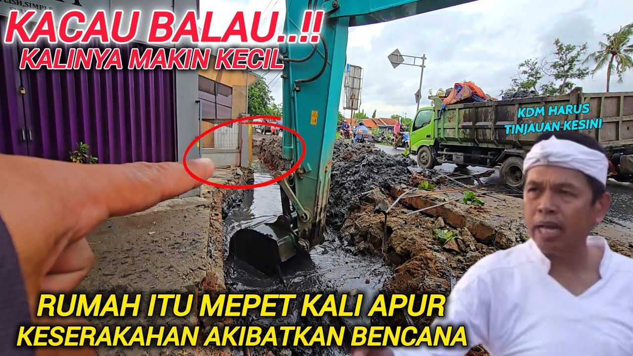 KURANG AJ4R❗️RATA RATA BANGUNAN DISINI SEPERTI NGAMBIL TANAH KALI TERLIHAT JELAS KALINYA MIRING❗️