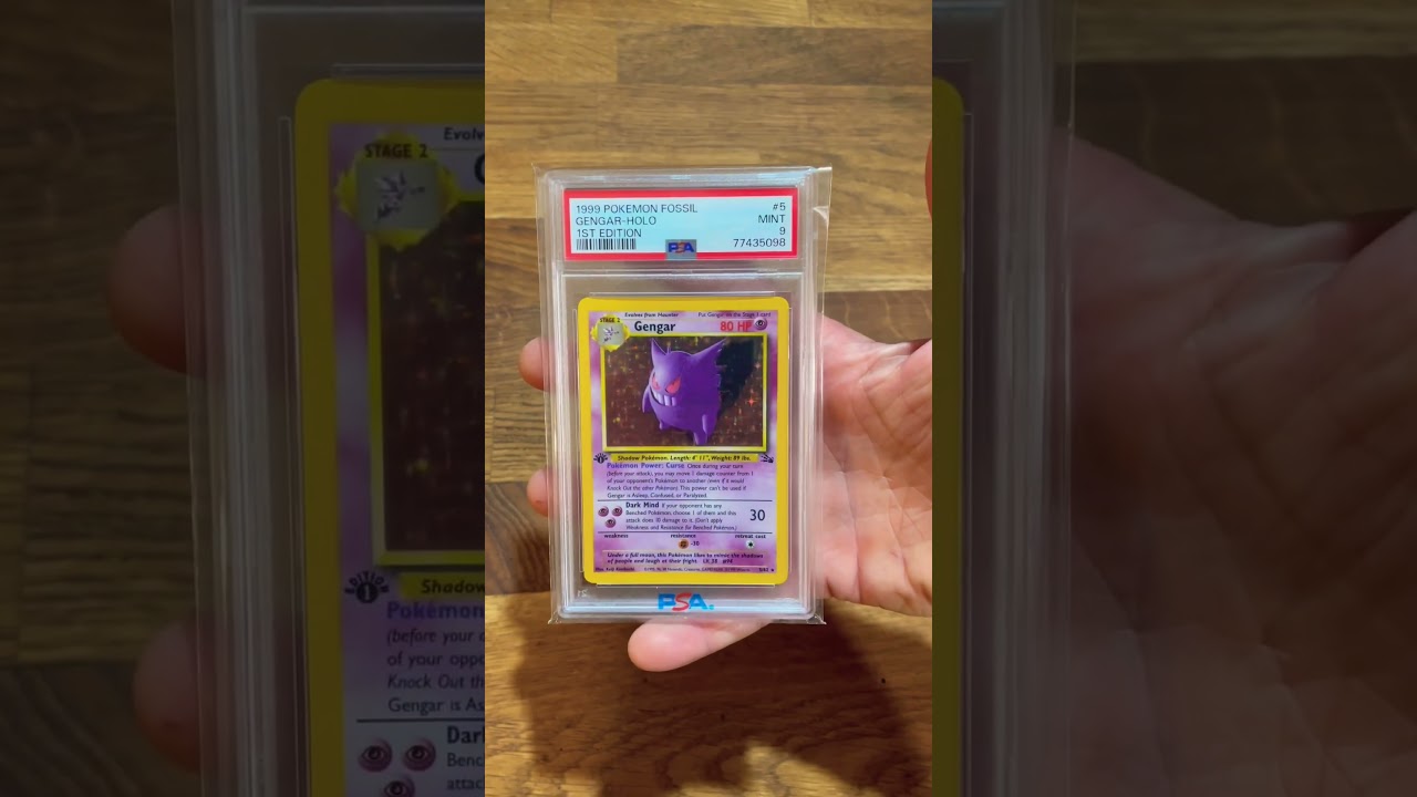1999 Pok&eacute;mon: 1st Edition Gengar🔥 #pokemon #shorts