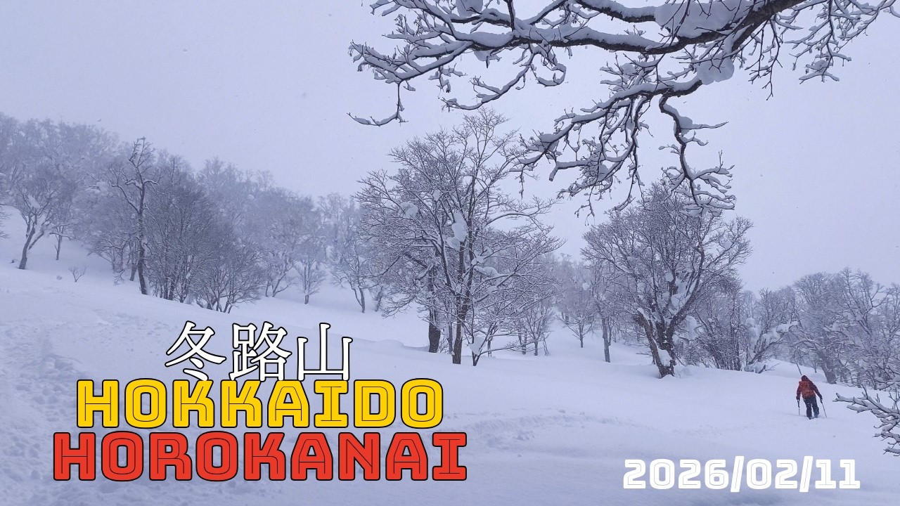 幌加内町 冬路山 2026年02月11日 スキー北海道バックカントリーHokkaido backcountry