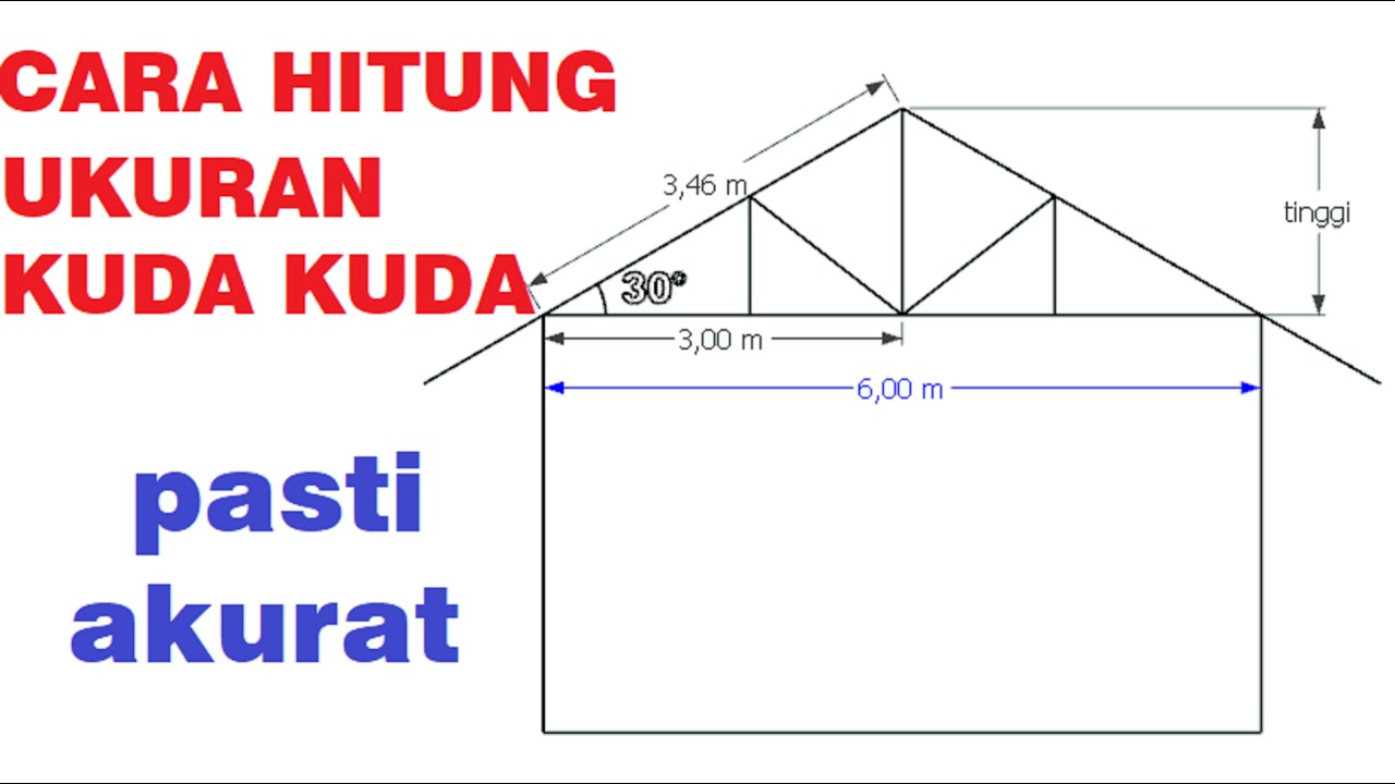 Cara Menghitung Tinggi Kuda Kuda Rumah