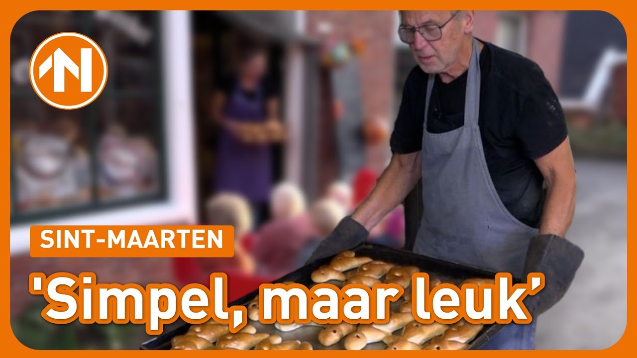 Lampions én stoetkerels tijdens Sint-Maarten in Bierum