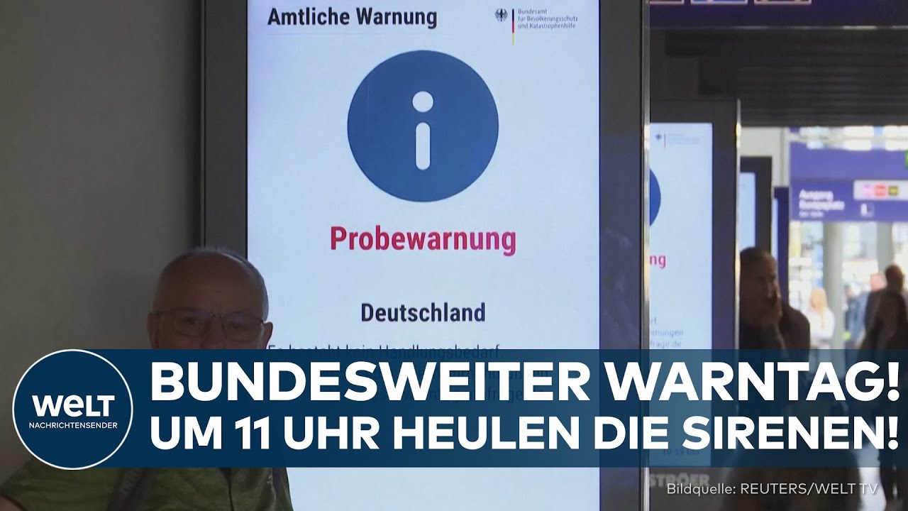 DEUTSCHLAND: Bundesweiter Warntag! Warum heute um 