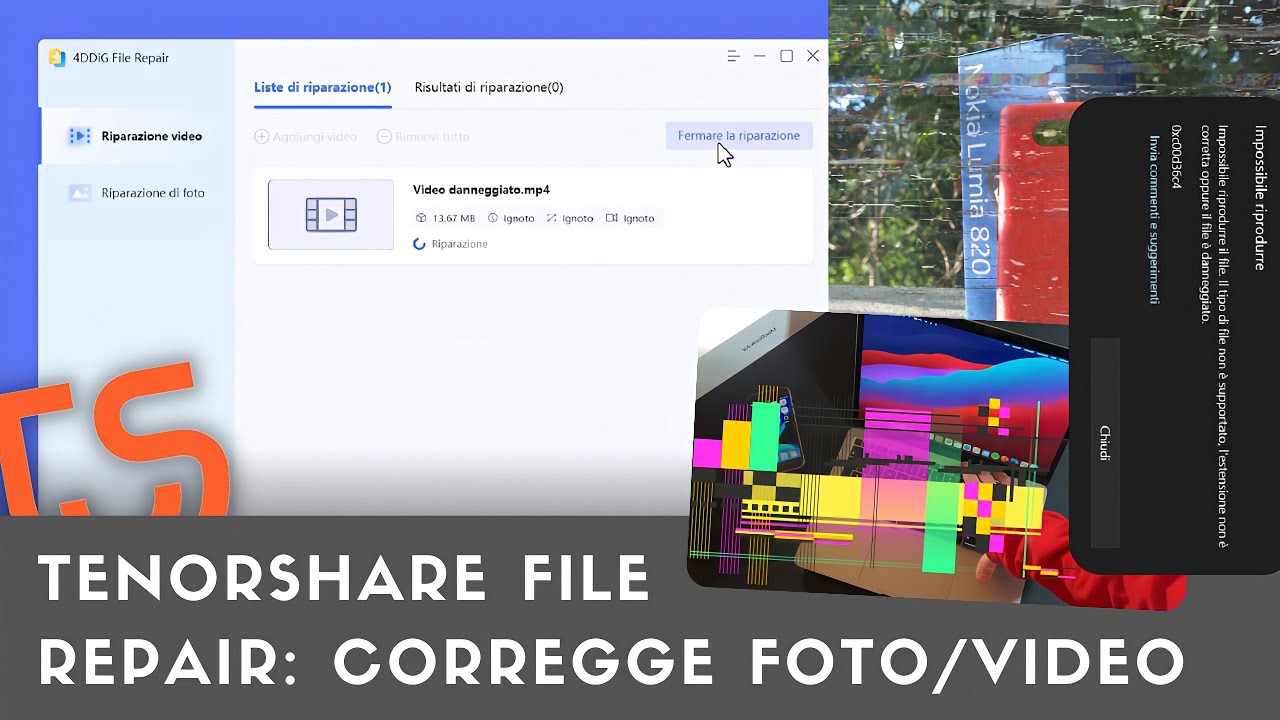 Tenorshare 4DDiG File Repair: corregge foto e video danneggiati