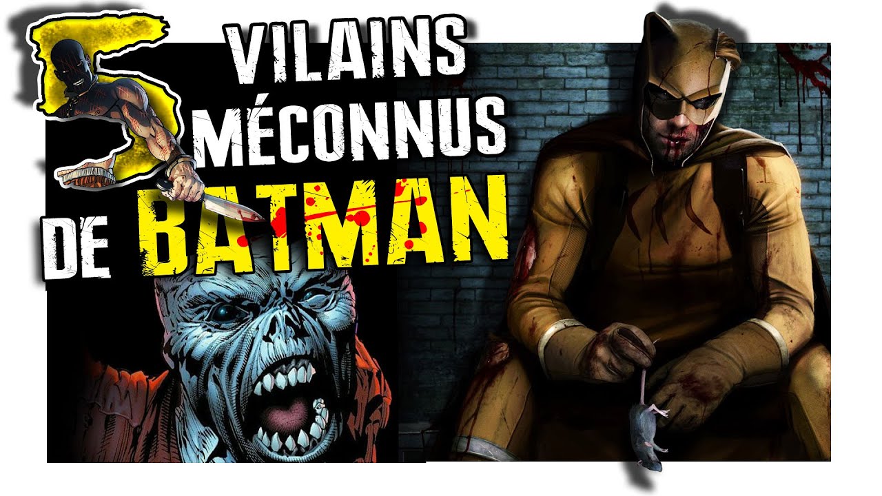5 SUPER-VILAINS MÉCONNUS de BATMAN 🦇