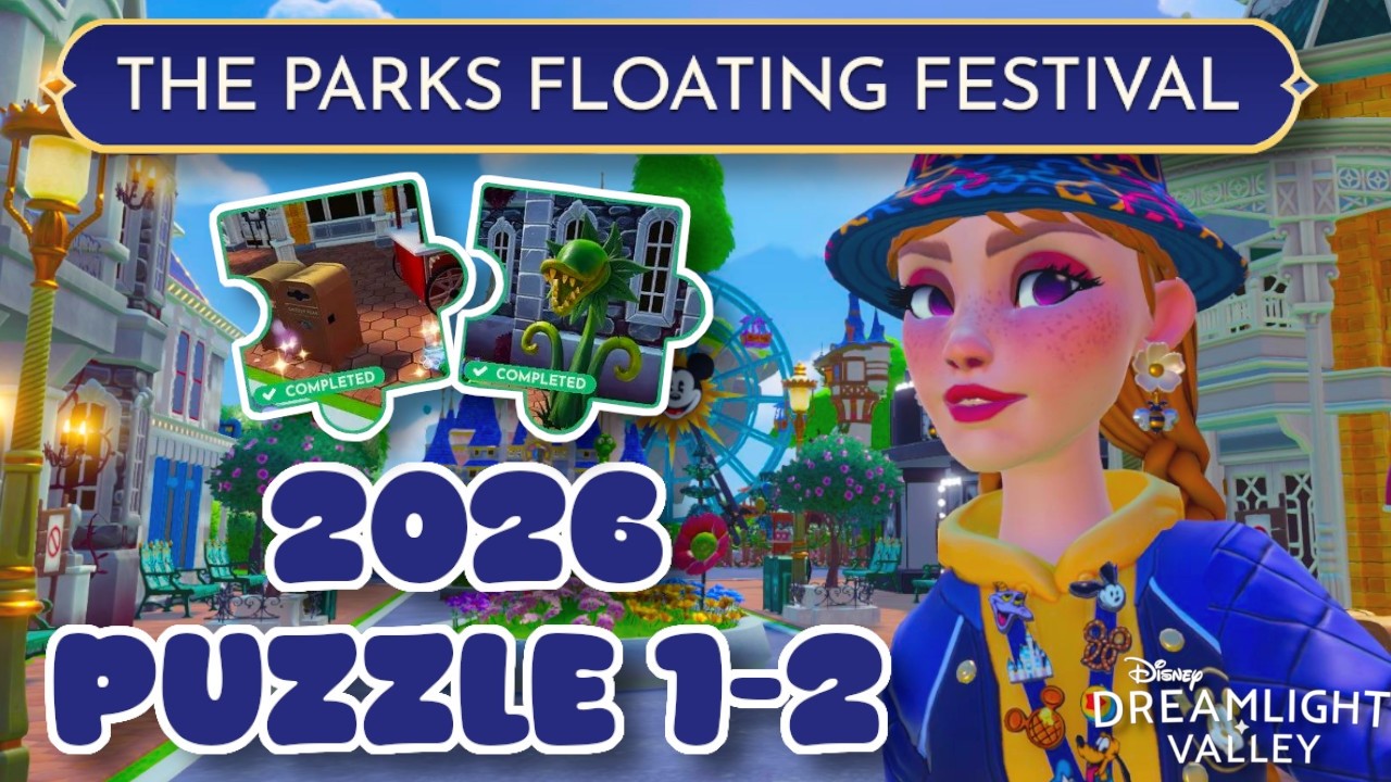 Прохождение события Parks Floating Festival: пазлы 1-2 | Disney Dreamlight Valley: 2026