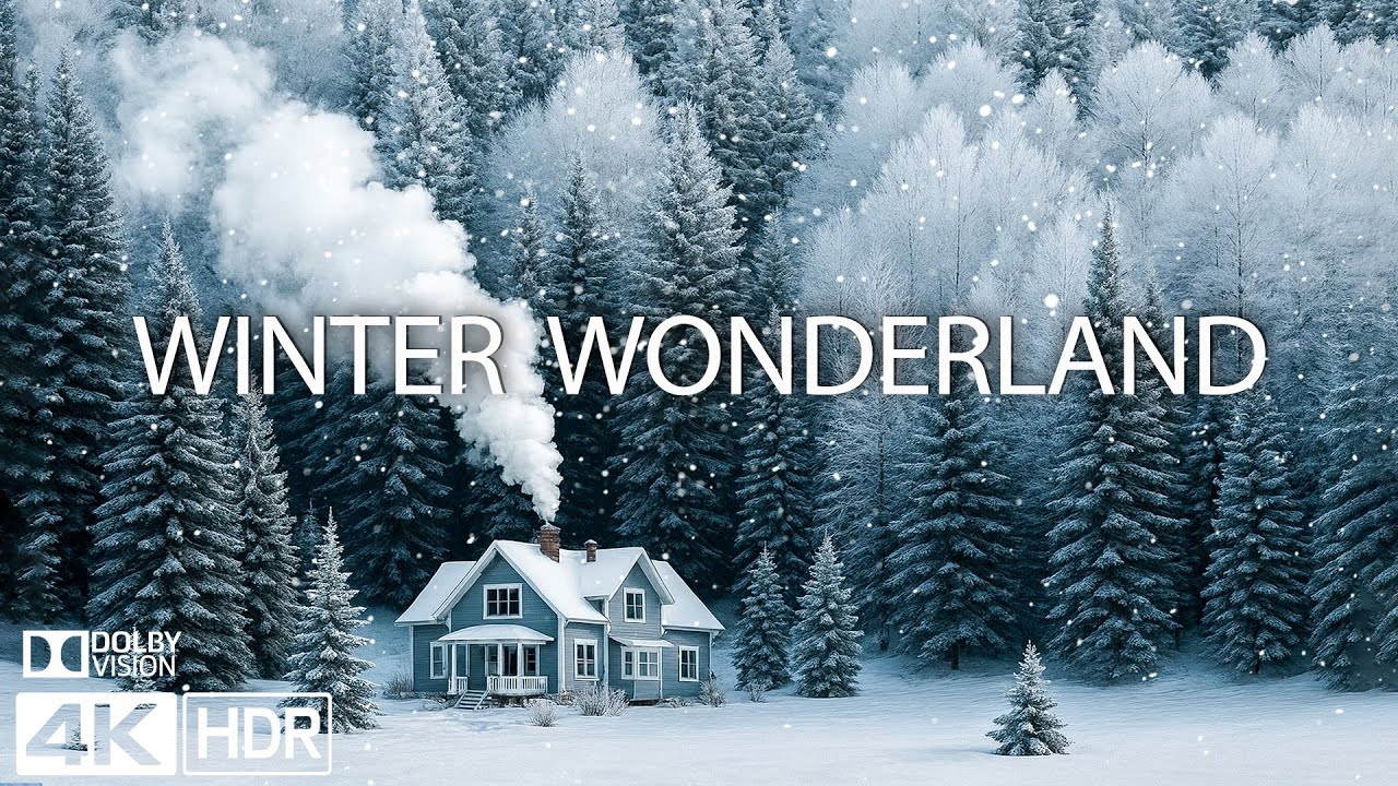 ЗИМНЯЯ СКАЗКА - СНЕГ 4K ❄️ Идеальный фильм для зимнего расслабления - Величественные снежные пейзажи