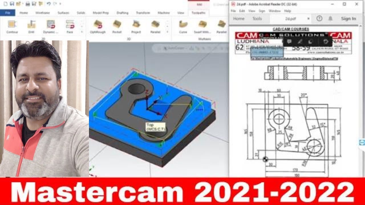 Как создать 3D-модель в Mastercam 2021-2022 Подробный урок по программированию #mastercam #cnc