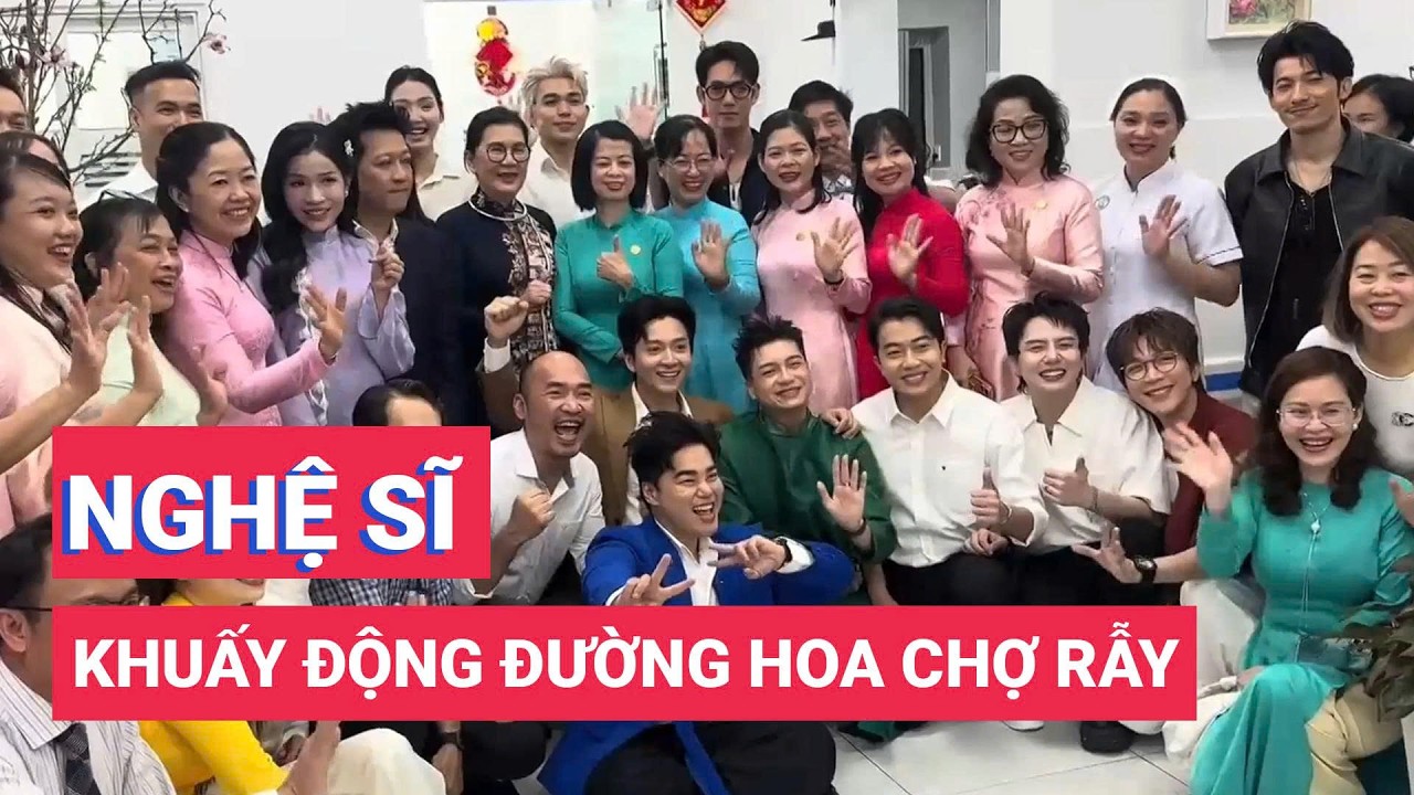Trường Giang cùng dàn nghệ sĩ 'khuấy động' đường hoa Chợ Rẫy
