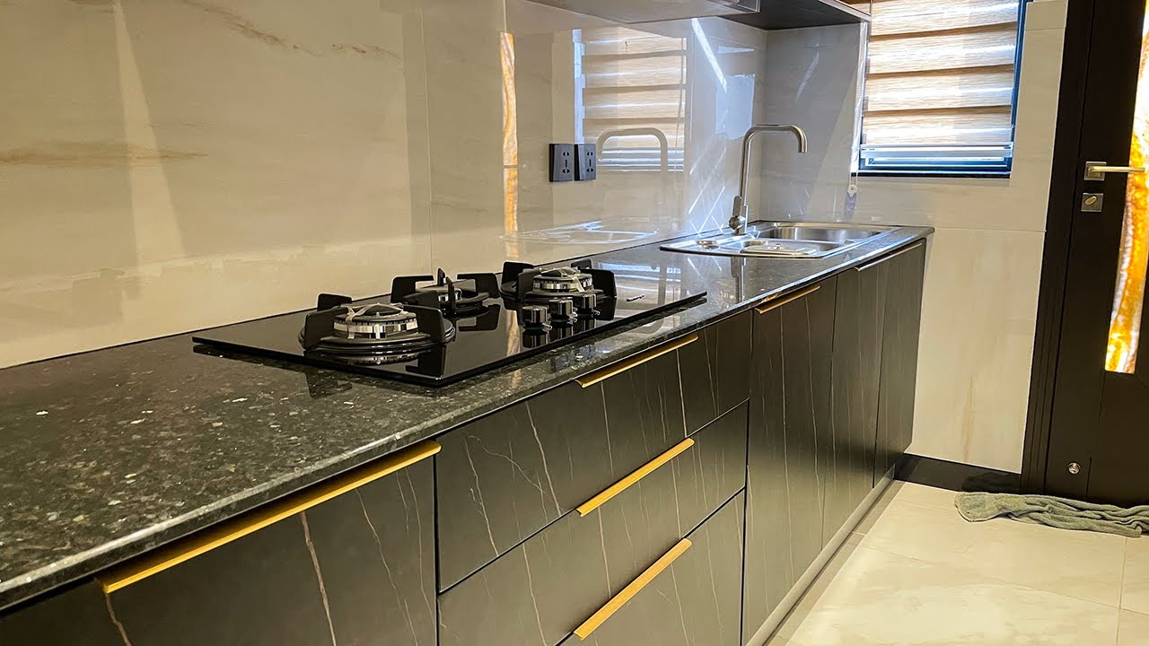 kitchen design ideas with black wood cabinets || kitchen interior design