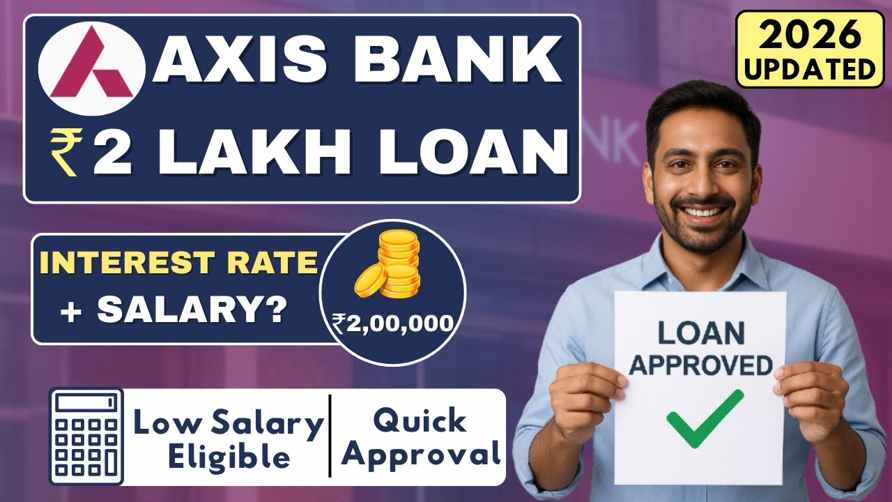 Axis Bank Personal Loan of 2 Lakh | Interest Rate, Salary Required, Fees, Eligibility & Documents |