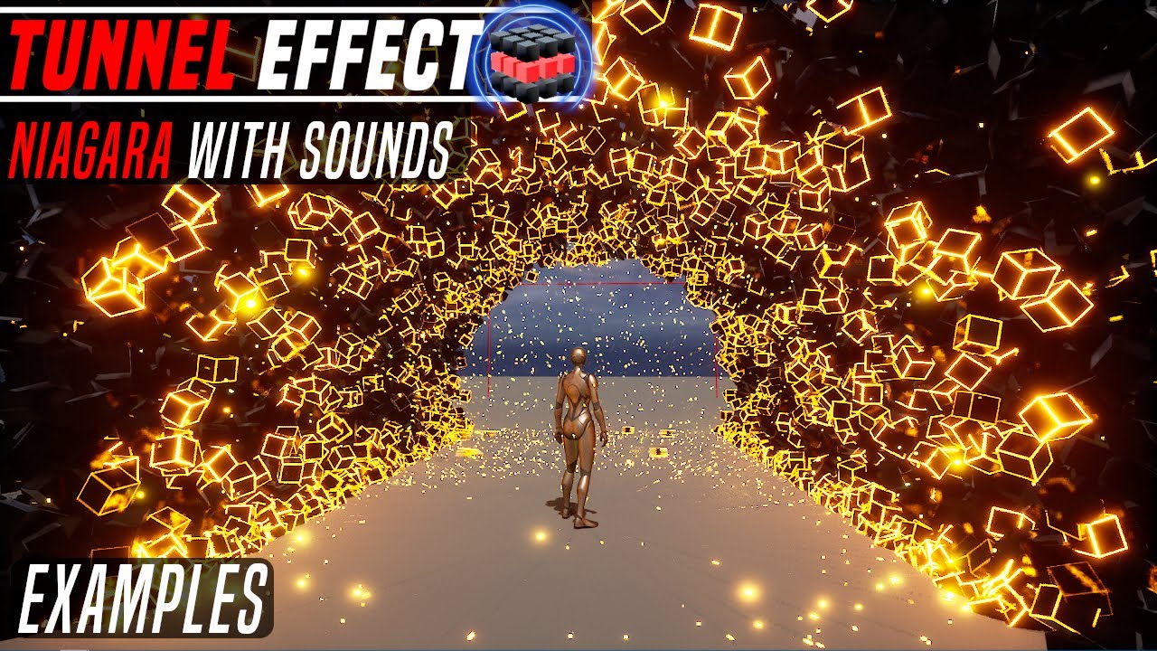 Tunnel Effect Niagara System easy to use on Unreal Engine 5