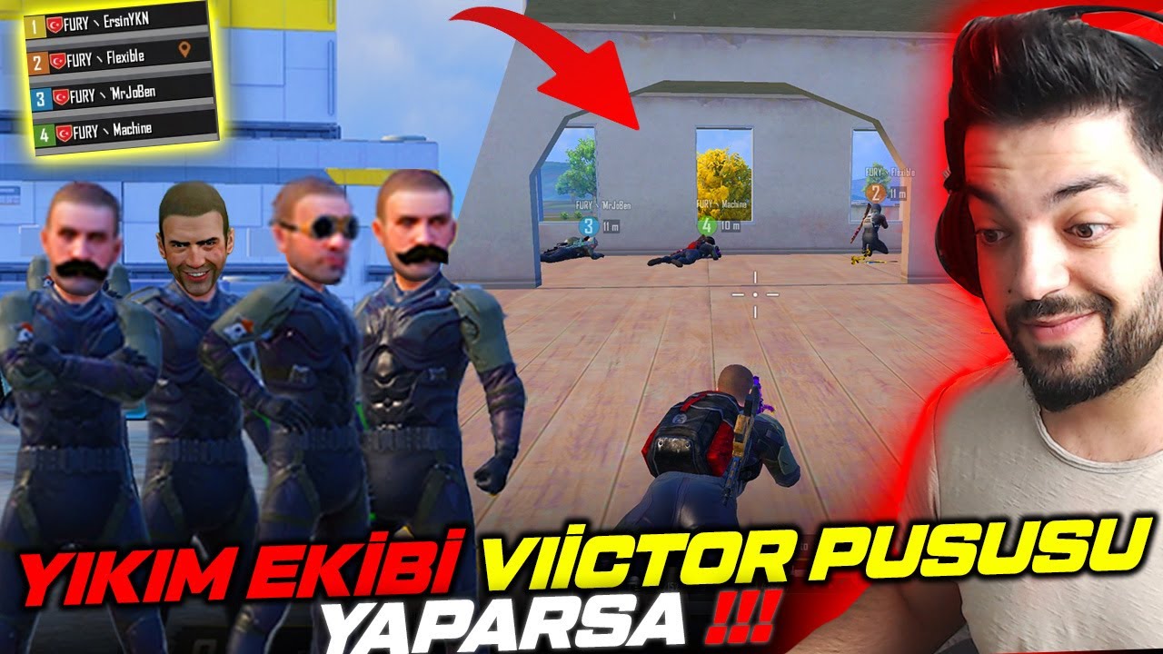 YIKIM EKİBİ VİCTOR PUSUSU YAPARSA - PUBG Mobile