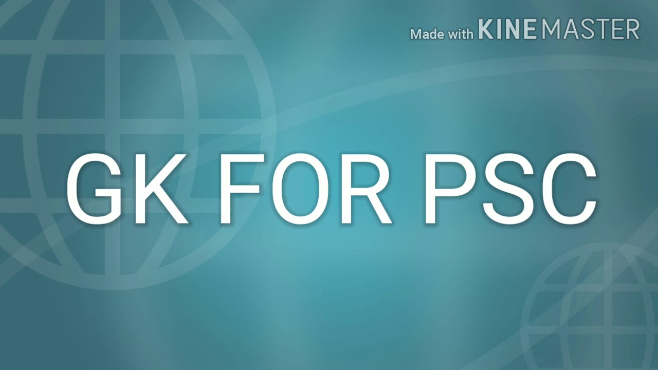 Psc Gk for Psc