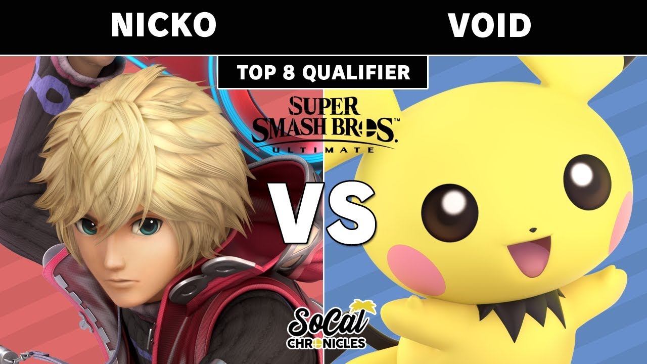 Smash Ultimate Tournament - Nicko (Shulk) Vs. CLG | VoiD (Pichu) W. Quarters - SoCal Chronicles