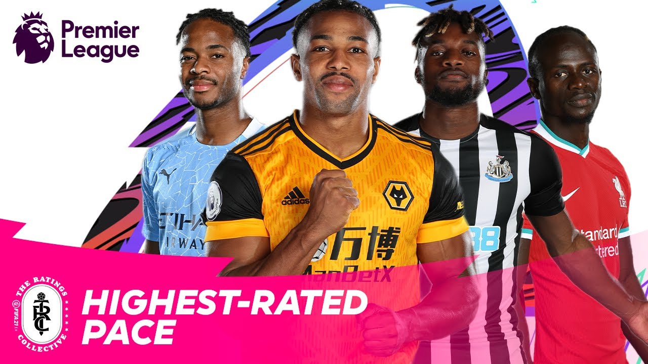FASTEST Premier League Players in FIFA 21 | Traore, Saint-Maximin, Sterling, Mane | AD