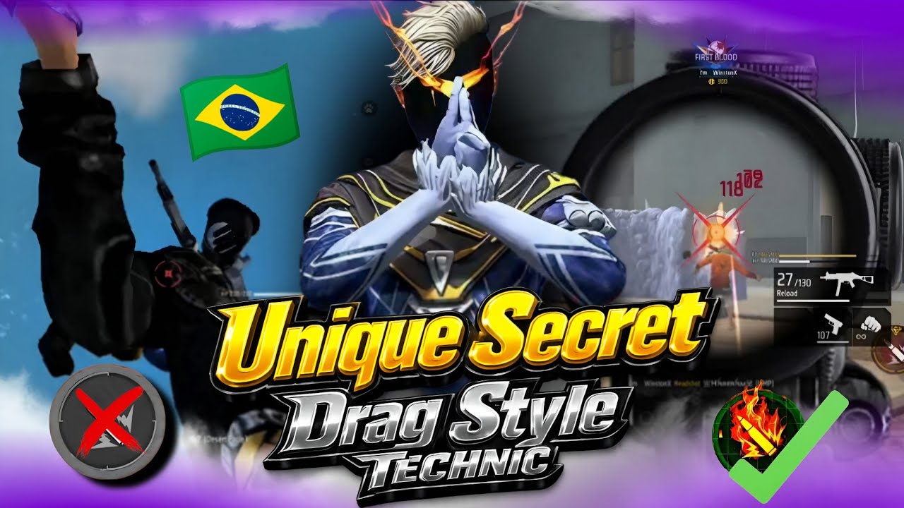 Is Your Aim Stuck on the Body ? 🤮 | Try This Unique Drag Technique for Freestyle 🇧🇷 | 100% Working 🔥