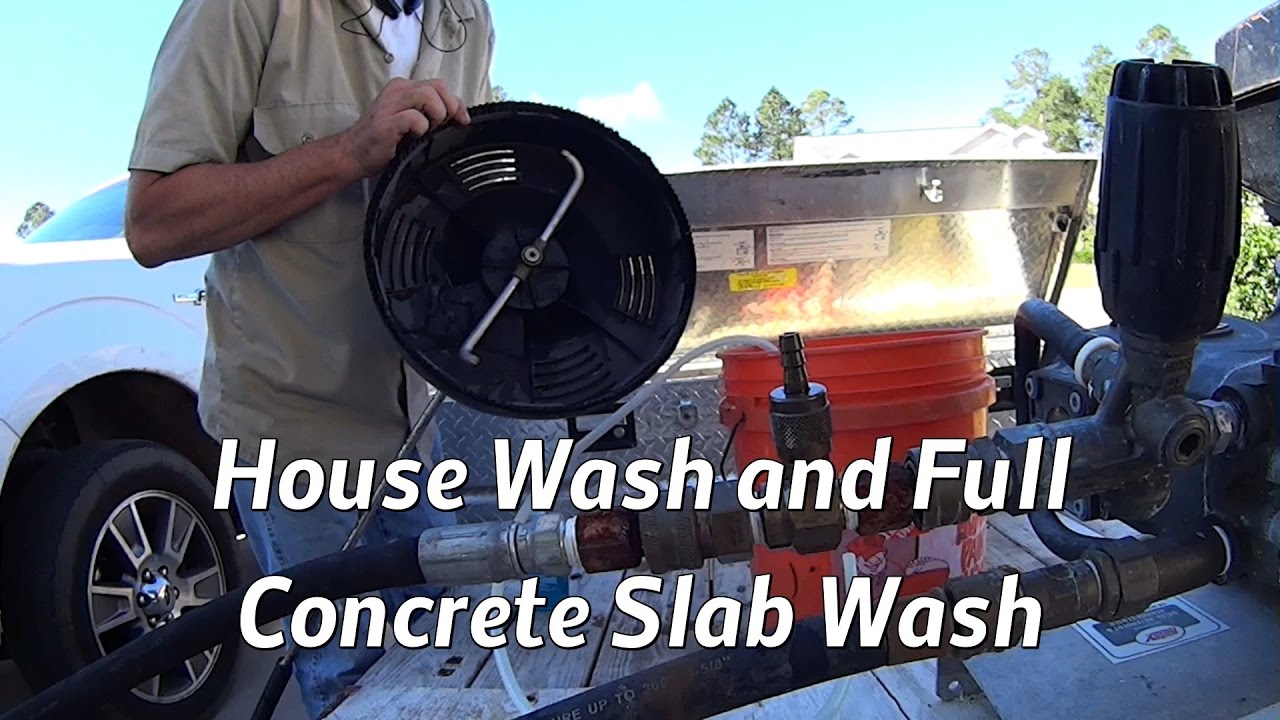 Full Concrete Slab Wash - 2 Story House Wash - Bin Cleaning - MAIL CALL