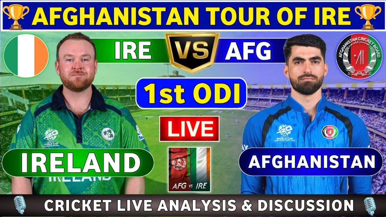 Ireland vs Afghanistan, 1st ODI Live Match Analysis & Discussion AFG vs IRE 1st ODI Match