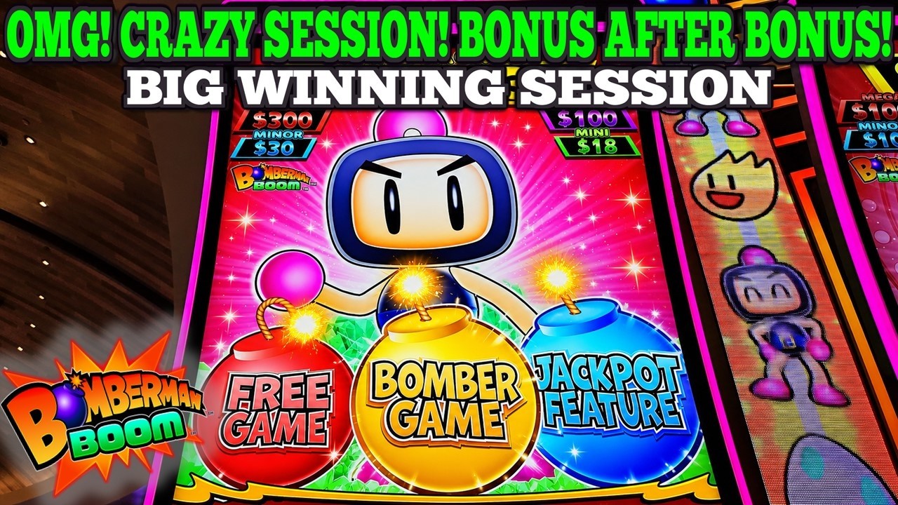 О боже! Игровой автомат BOMBERMAN сошёл с ума и постоянно выдавал мне бонусы | Сессия с крупным в...