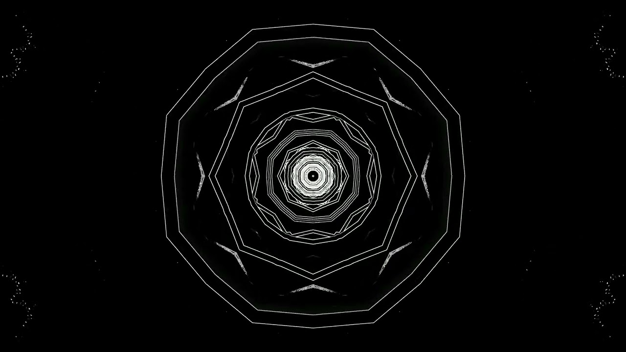 10 hours Black Neon Tunnel Screensaver 4k UHD 60fps Vj Loop PC
