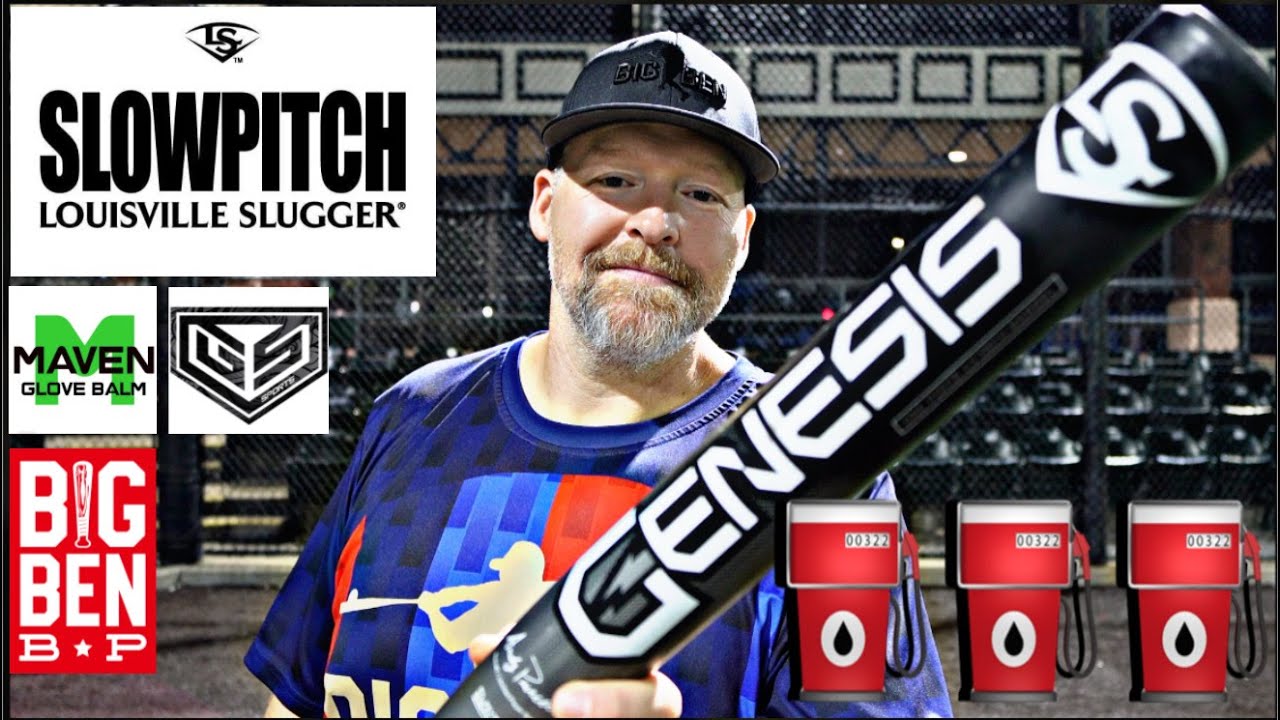 Удар по бите Louisville Slugger GENESIS 2025 года с подписью «Энди Перселл» #slowpitch