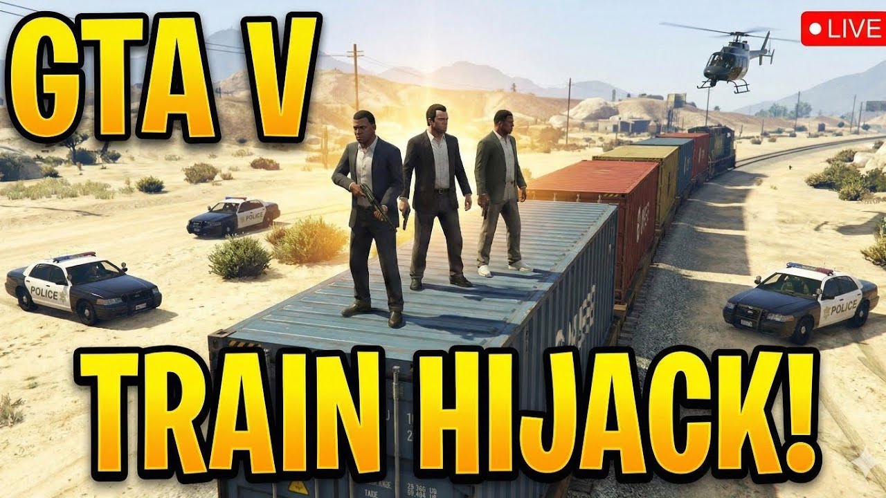 GTA 5 Impossible Train Hijack Mission | Michael, Trevor & Franklin vs Police | GTA V Hindi Gameplay
