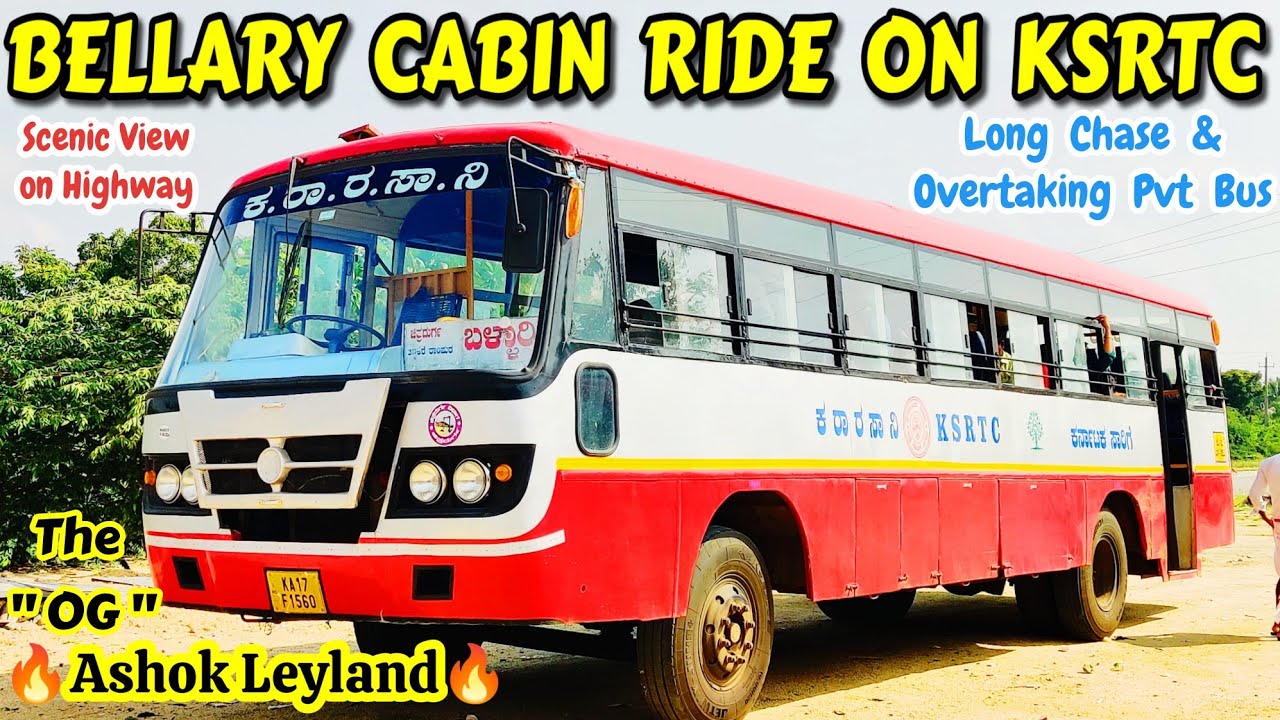 KSRTC Leyland🔥BELLARY Cabin Ride | Overtaking #bussid #bus#travel #vlog #volvo #ksrtc #shorts#speed