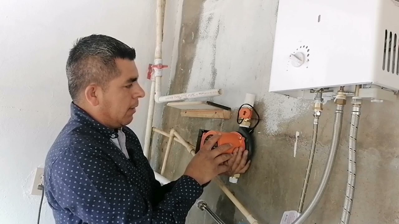 cómo instalar bomba presurizadora a un boiler de paso