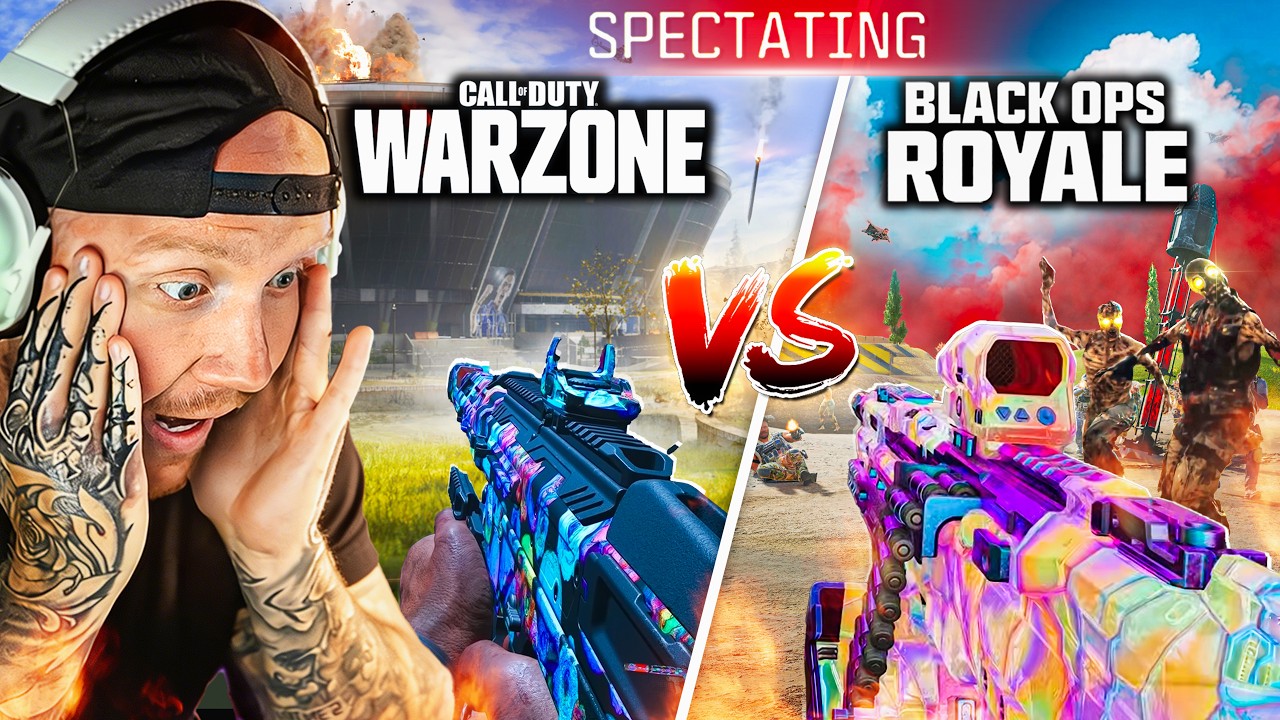 НАБЛЮДЕНИЕ ЗА BLACKOPS ROYALE ПРОТИВ WARZONE