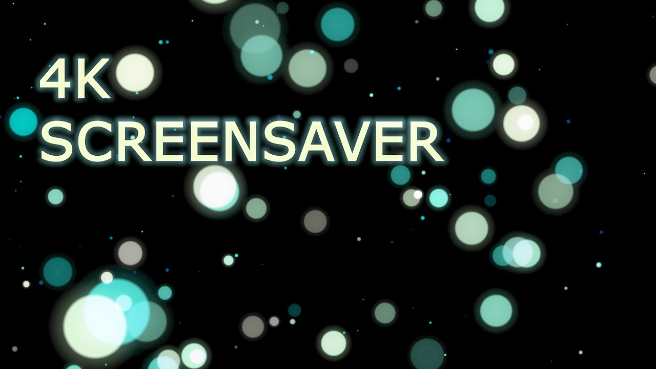 4k Relaxing Screensaver. Circular Blue & Yellow Particles Moving. Free footage, virtual background!