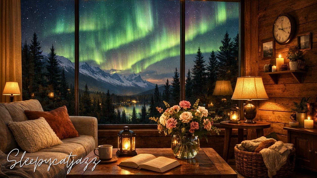 Gentle Aurora Night | Smooth Jazz for Deep Relaxation