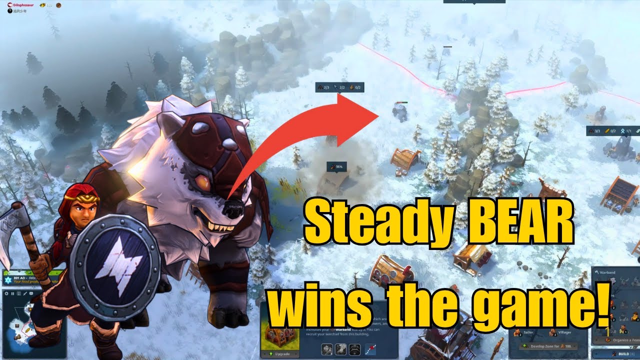 Placement Game 3/5 – Strong BEAR Clan! | Northgard Ranked