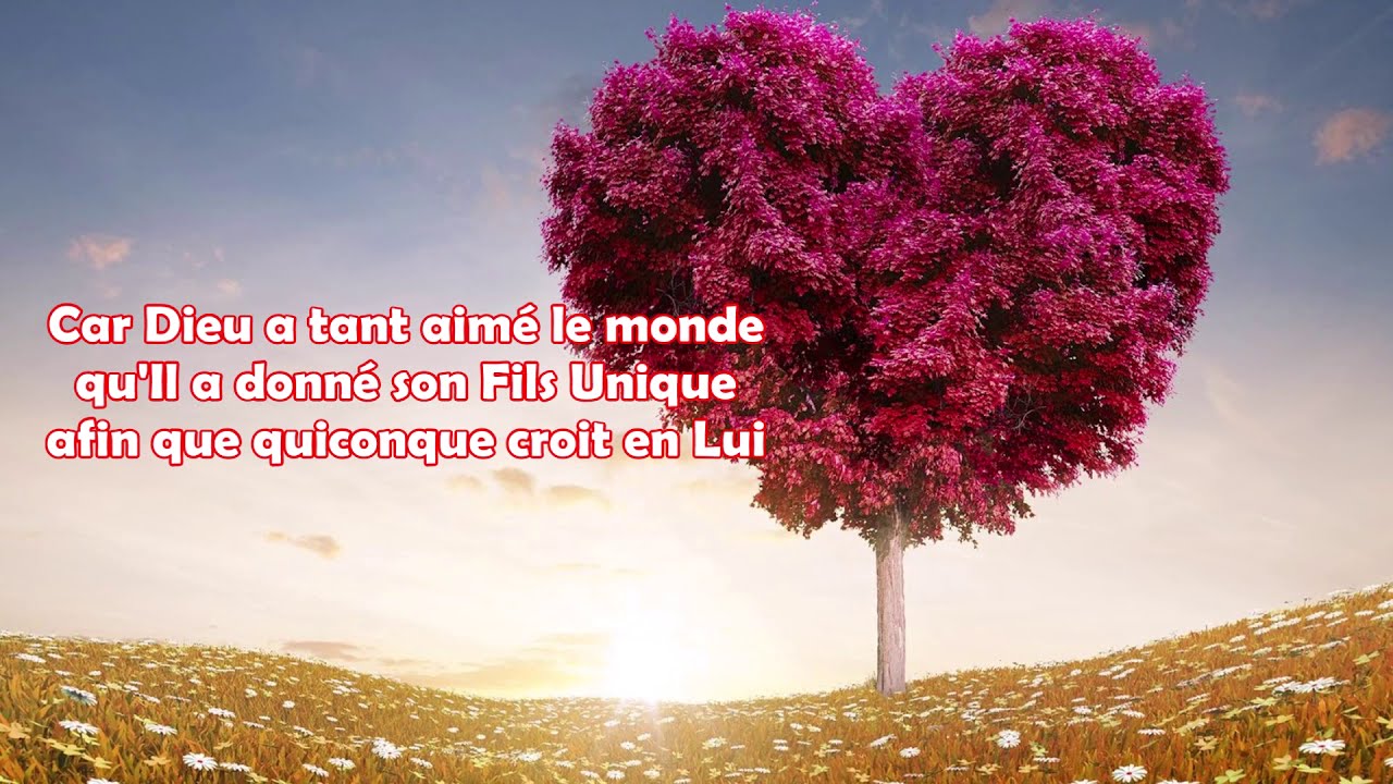 Car Dieu a tant aimé le monde 