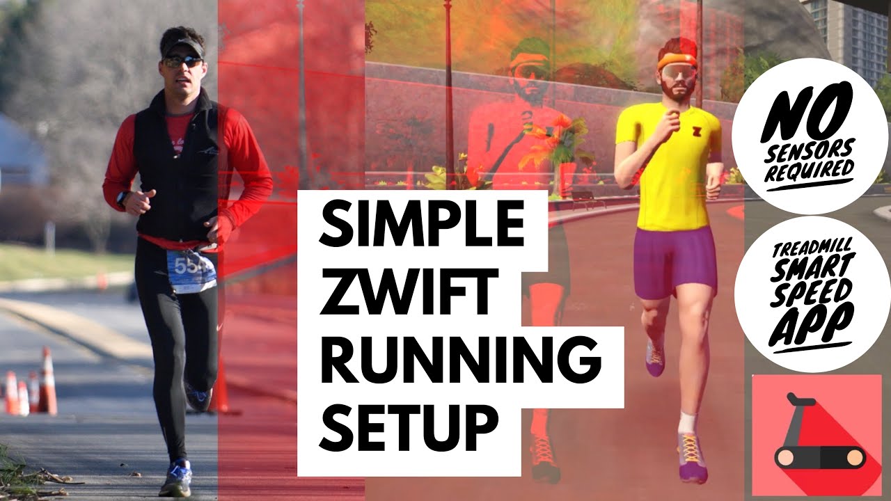 Zwift Running Setup - Affordable, No Sensors Required! (Treadmill Smart Speed App)