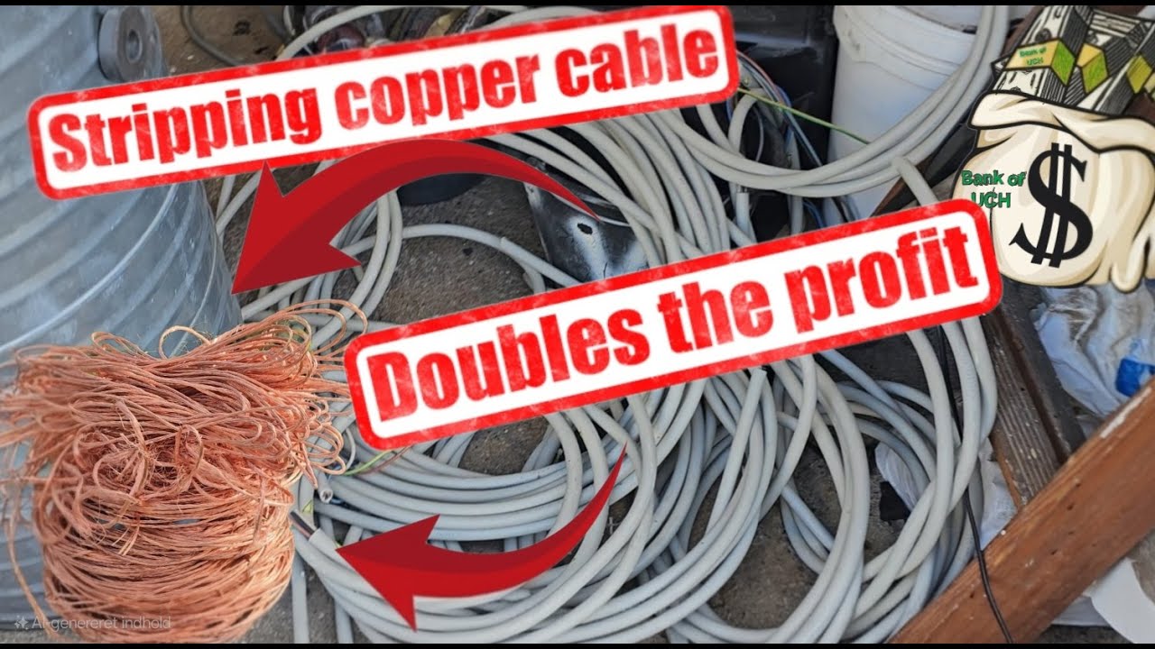 Double profit stripping copper cable - making money - Scrapping