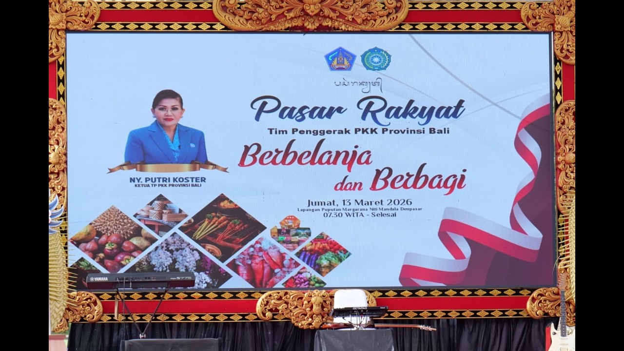 KETUA TP PKK KABUPATEN TABANAN HADIRI PASAR RAKYAT TP PKK PROVINSI BALI TH. 2026
