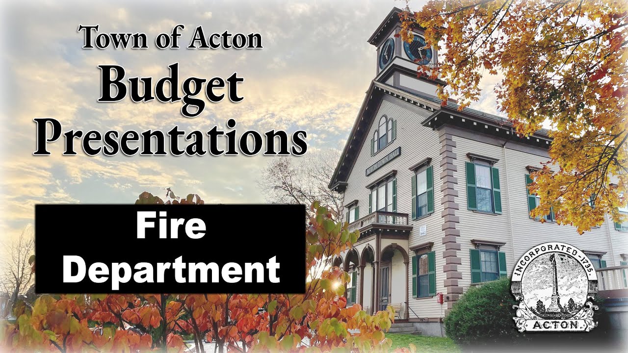 Fire Department - Budget Presentation