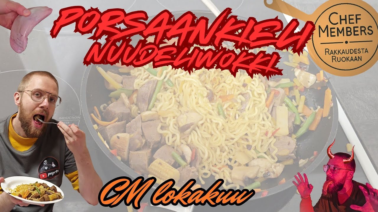 CM lokakuu - Porsaankieli Nuudeliwokki