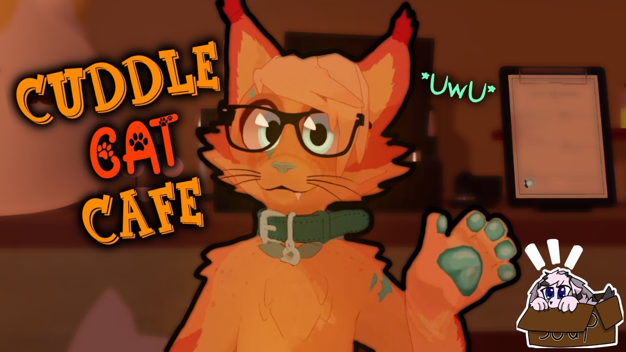 [Furry ASMR RP] Cuddle Cat Cafe [brushing sound] [soft speaking / whisper] [mic blowing]
