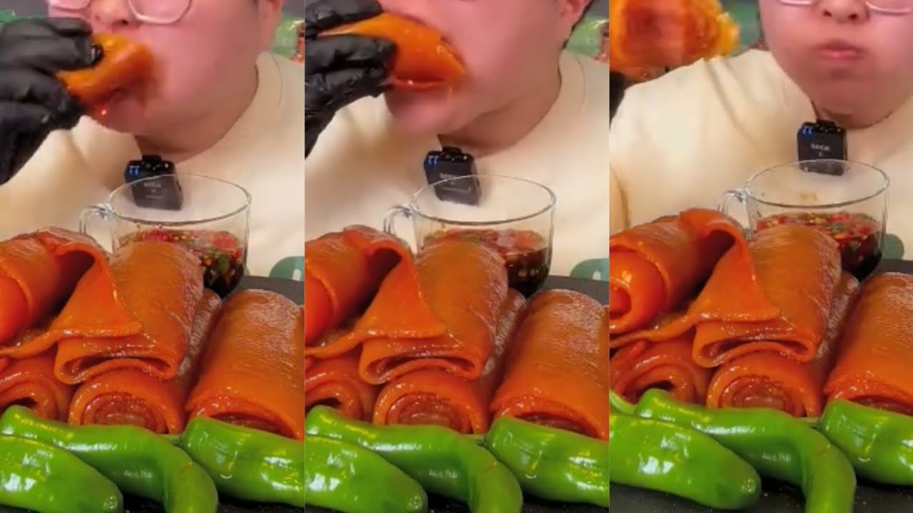 Thánh ăn Trung Quốc | Thánh ăn Da heo cuộn cay | Spicy Rolled Pig Skin