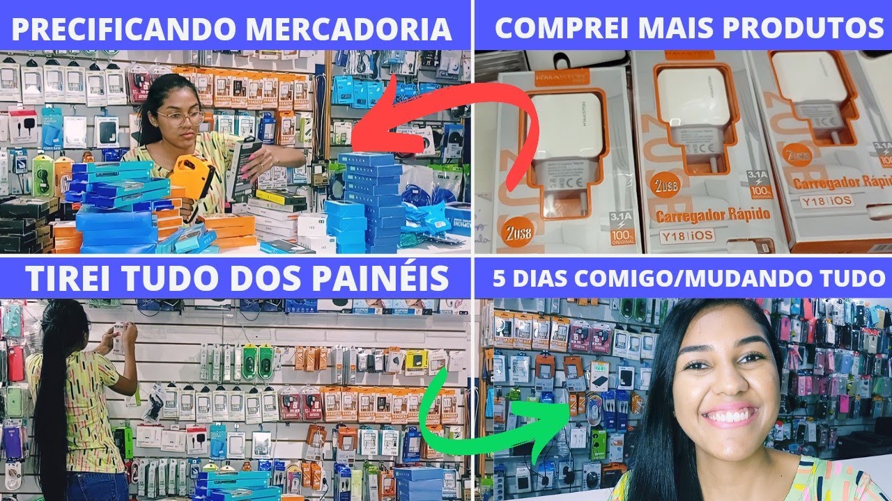 ARRUMANDO OS PAINÉIS DA LOJA DE ELETRÔNICO|Repondo mais produtos no painel 🚀