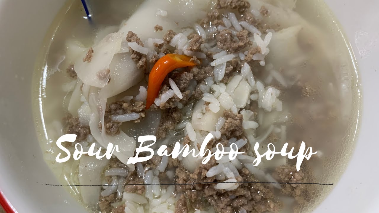 (HMONG FOOD) sour bamboo soup